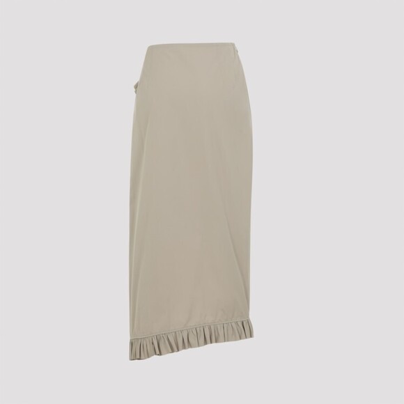 Dries Van Noten Asymmetrical Nude Midi Skirt With Cascading Ruffles - NWT - Picture 2 of 3